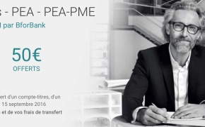 BforBank: 50€ offerts et 100 ordres offerts jusqu’au 30 novembre 2016