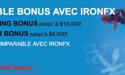 Bonus de bienvenue offert par IronFX