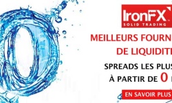 IronFX propose les Spreads à partir de 0 pips