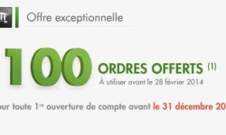 Offre Bourse: 100 ordres offerts avec Fortuneo