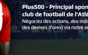 Plus500 devient le principal sponsor de l’Atletico de Madrid