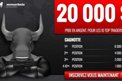 Concours de trading XeMarkets : 20 000 dollars à gagner