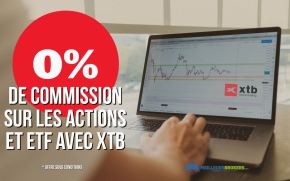 0% de commission avec le trading des Actions et des ETFs chez XTB!