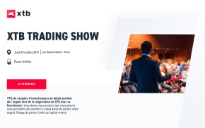 À ne pas manquer : XTB TRADING SHOW à Paris en octobre 2019