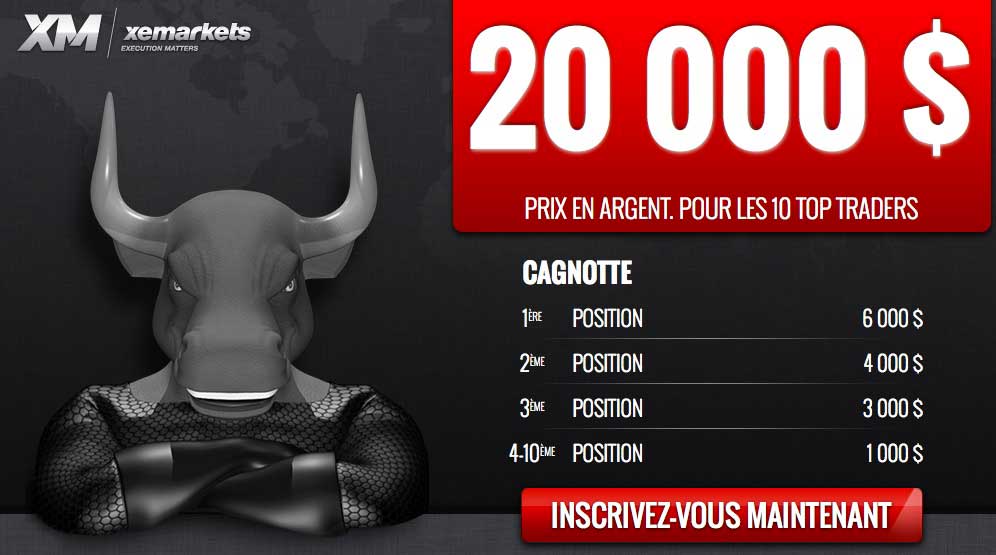 Concours de trading XeMarkets : 20 000 dollars à gagner