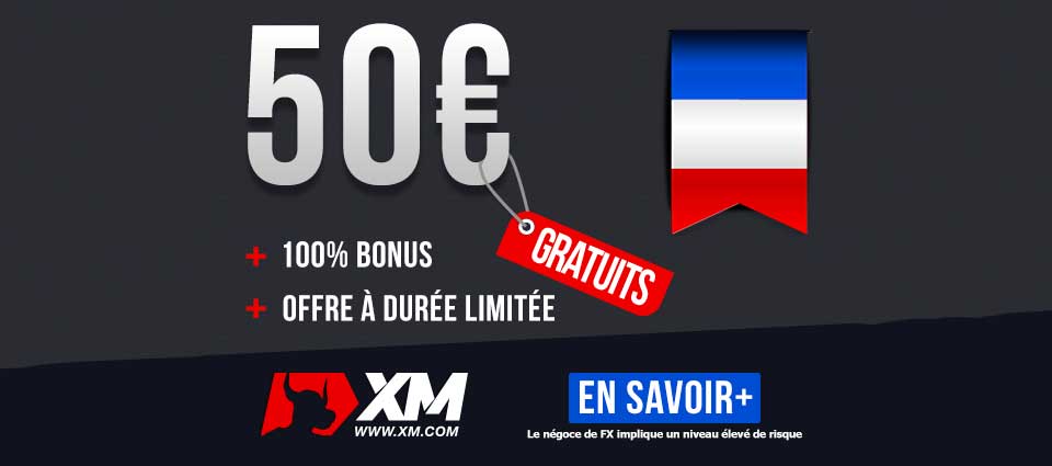 50 euros offerts avec le courtier XM !