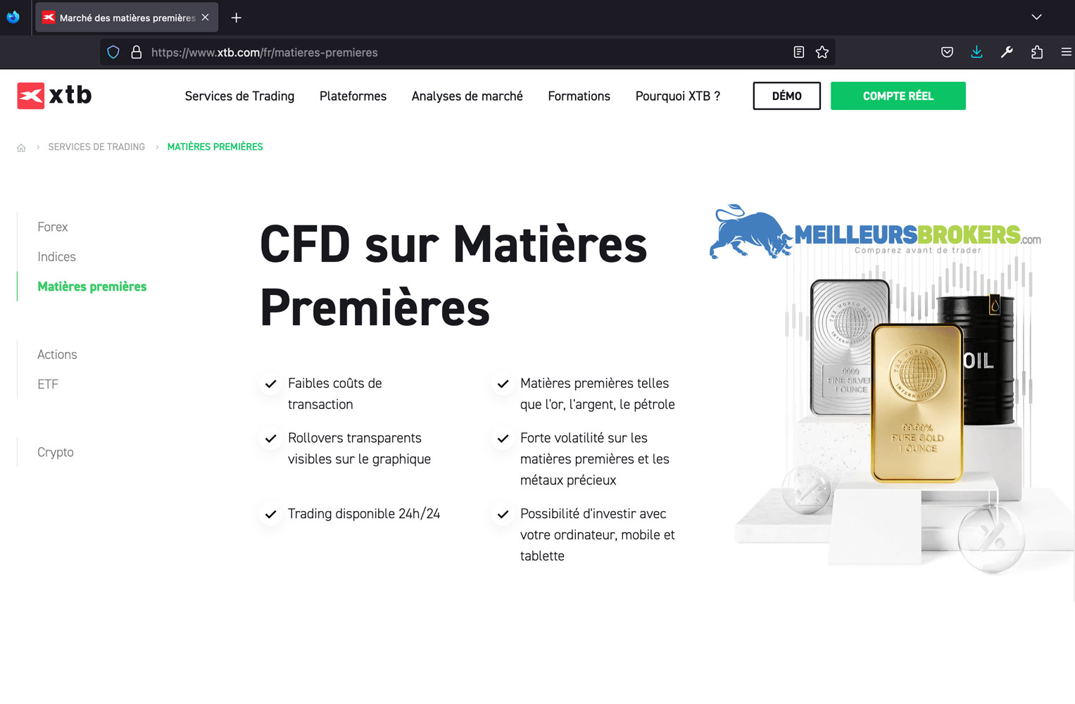 L'offre CFD proposée par XTB