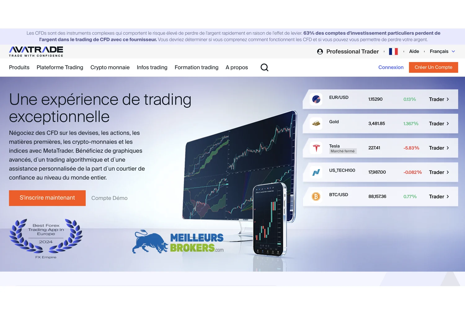 Plateforme de trading AvaTrade