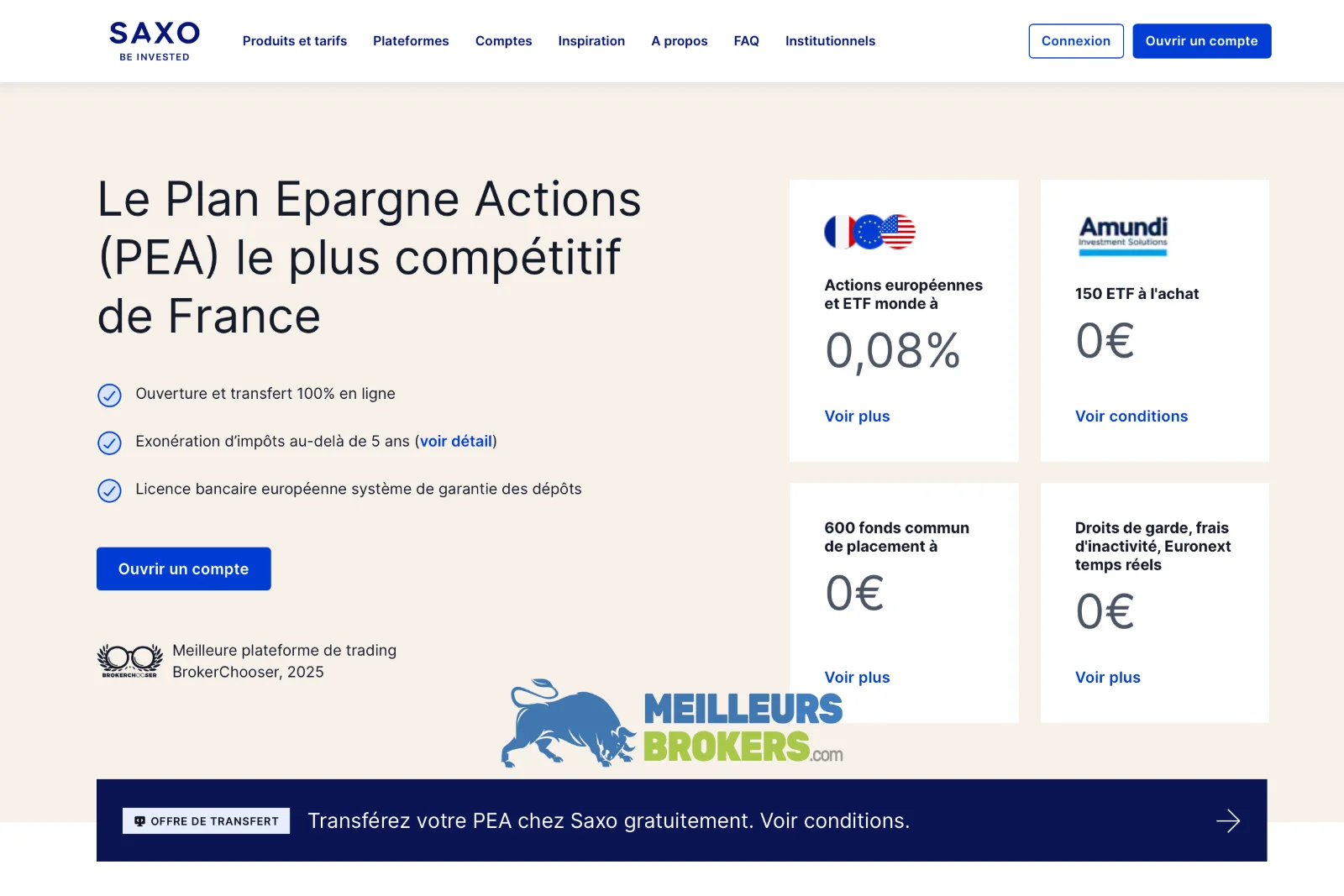 Saxo Banque et son offre PEA