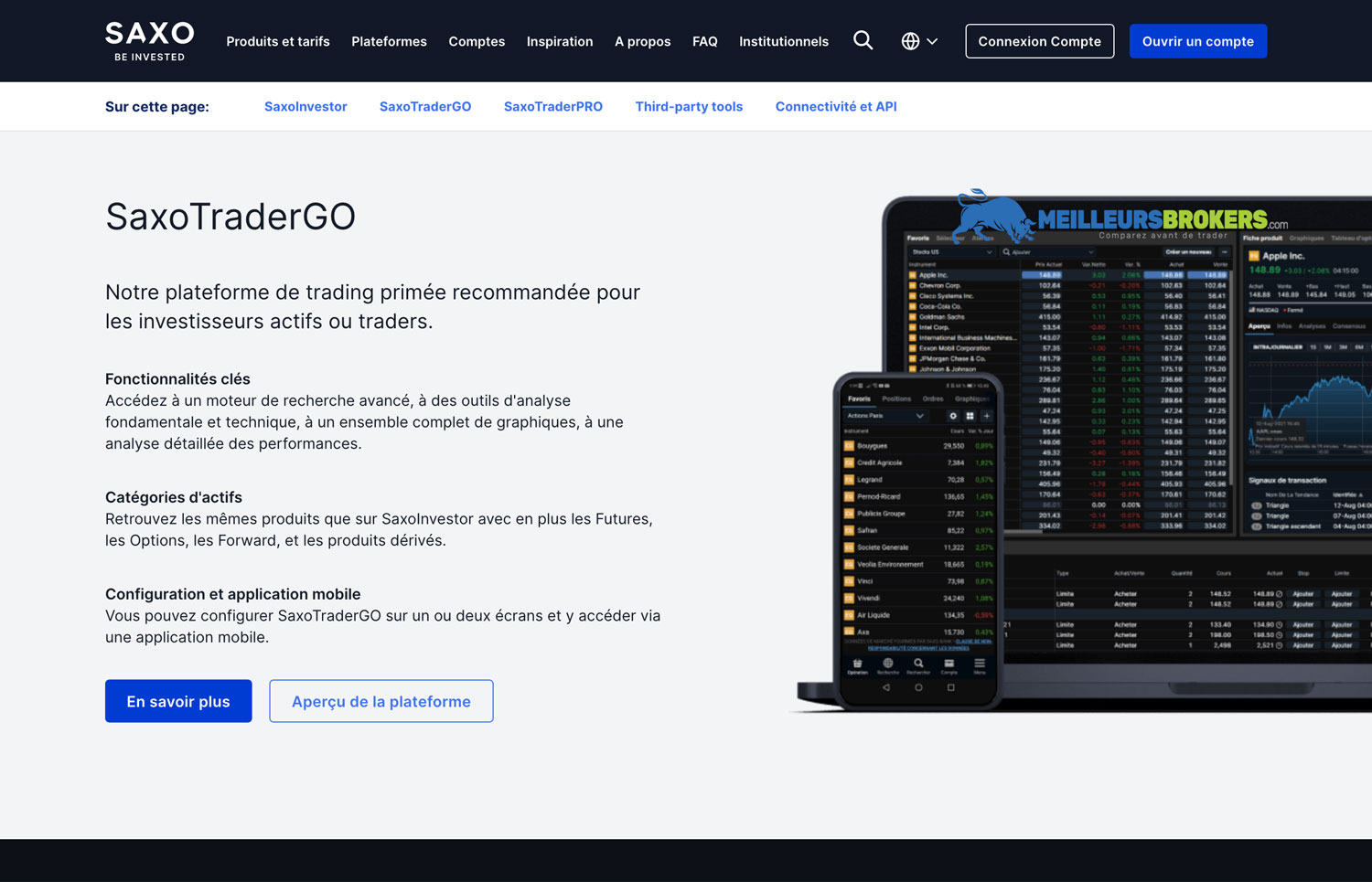 plateforme Saxo Bank