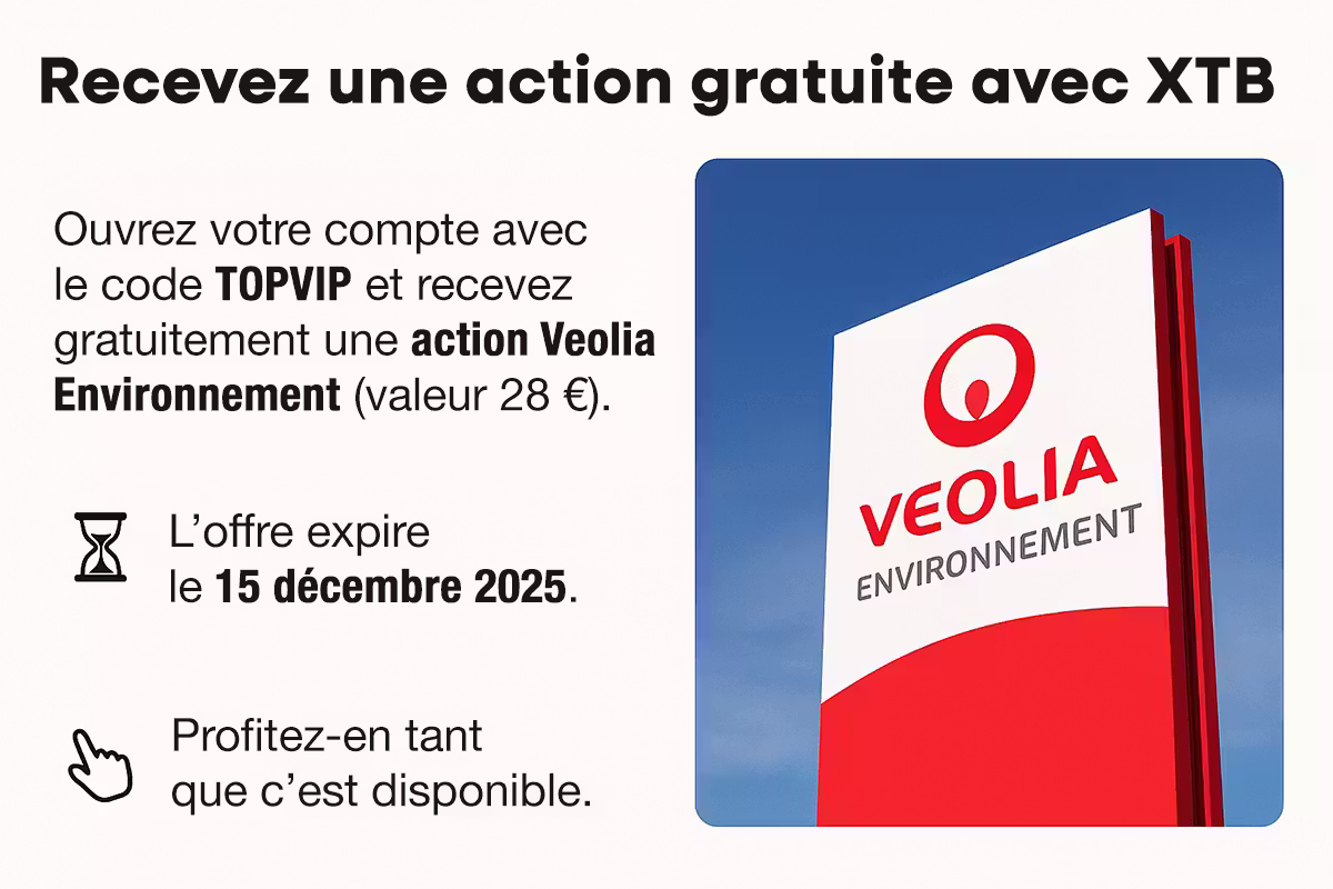 L’offre XTB - Action Veolia offerte